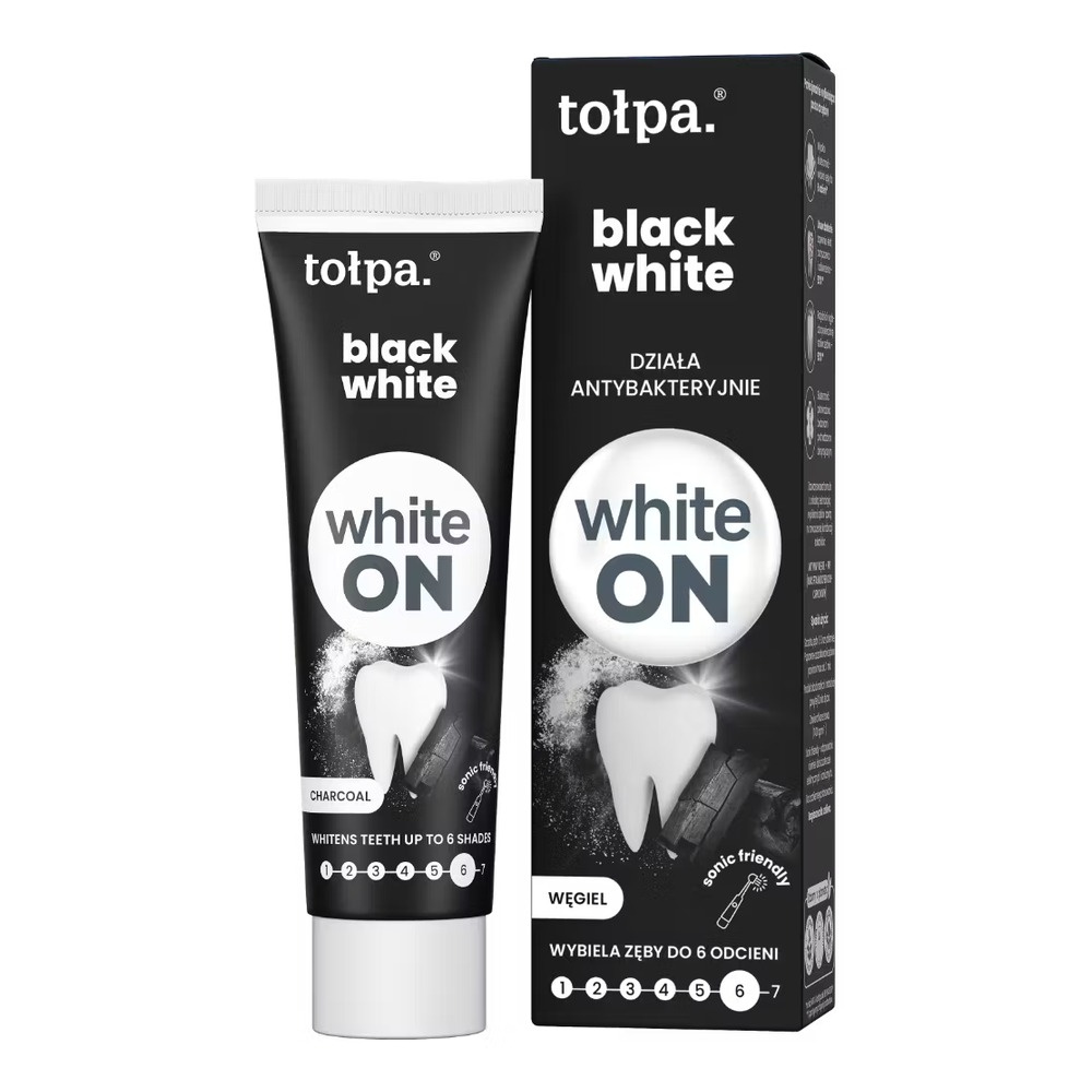 Tołpa ON White BLACK WHITE TOOTHPASTE 75ml