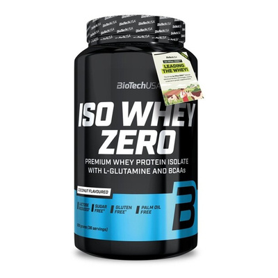 BioTechUSA Iso Whey Zero Coconut Whey Protein Isolate for Muscle Recovery 908g