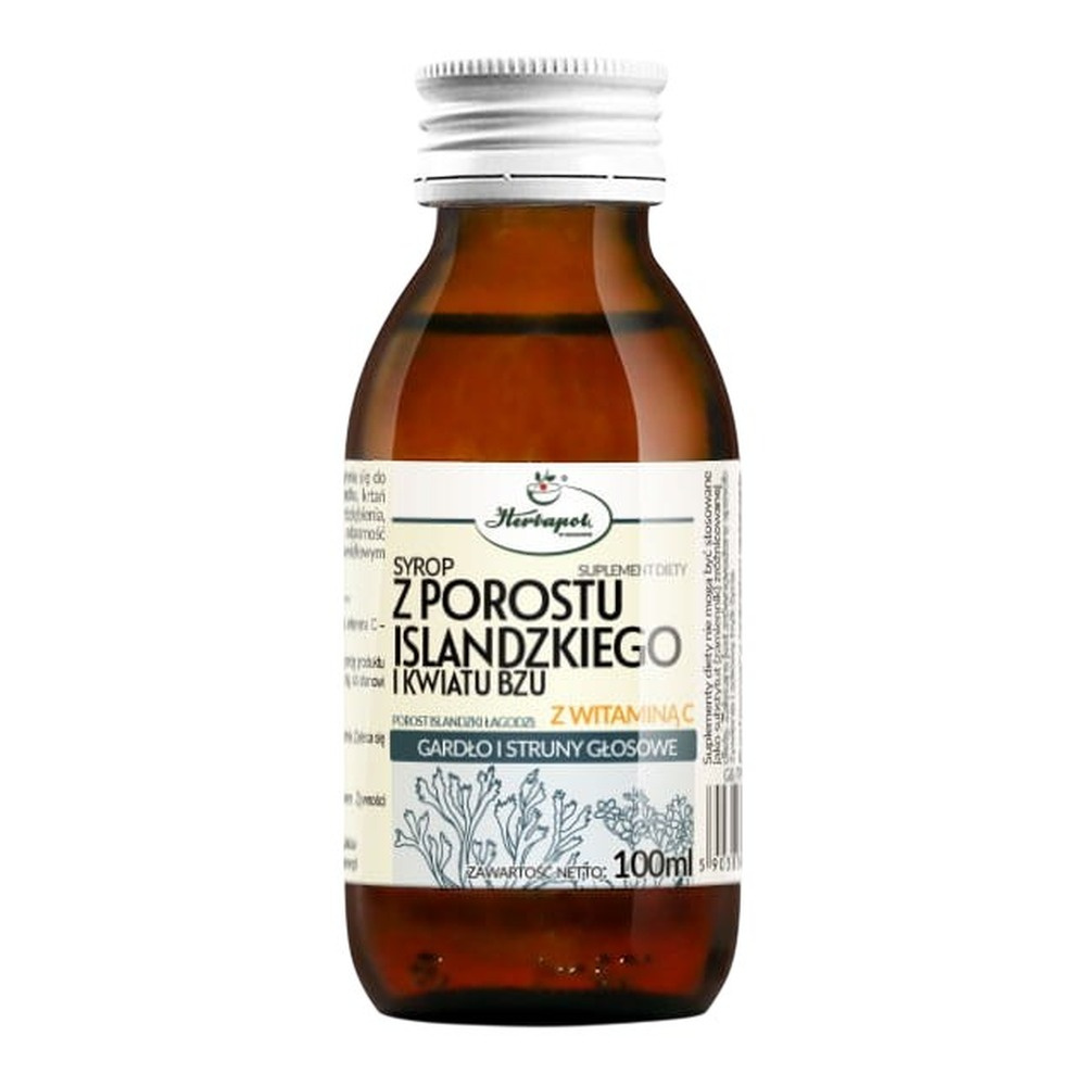 Herbapol Icelandic Lichen and Lilac Syrup with Vitamin C for Throat and Vocal Strings 100ml