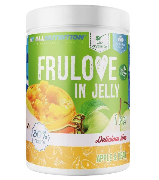 Allnutrition Frulove in Jelly Apple and Pear Fruit in Gel Sugar Free Dessert Topping 1000g