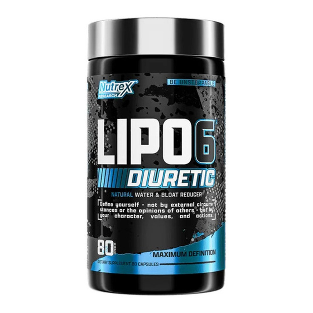 Nutrex Lipo-6 Diuretic a Natural Diuretic for Water Retention and Bloating 80 Capsules