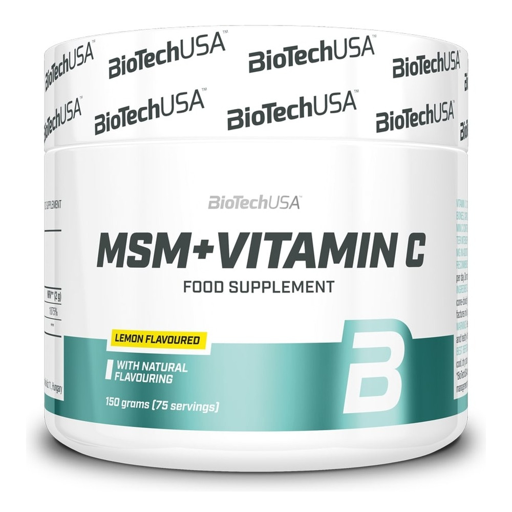 BioTechUSA MSM + Vitamin C Drink Powder, Lemon 150g