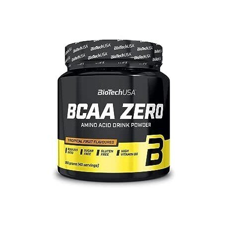 BioTechUSA BCAA Zero Amino Acid Powder Tropical Fruit For Muscle Building and Energy 360g