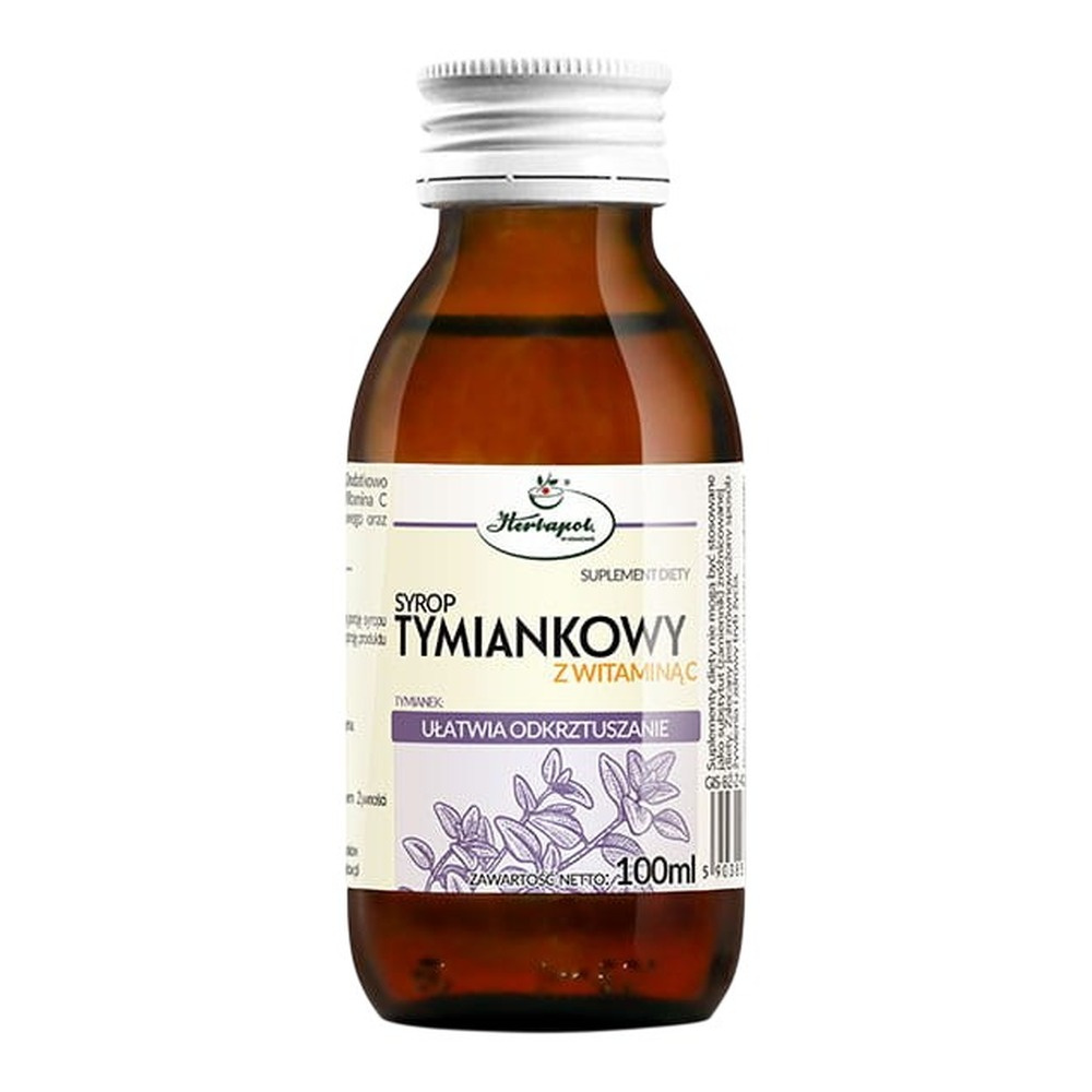 Herbapol Thyme Syrup with Vitamin C for Throat and Vocal Cords 100ml