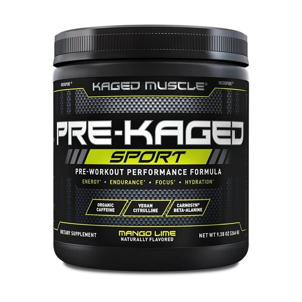 Kaged Muscle Pre-Kaged Sport Pre-Workout for Energy and Endurance 266g