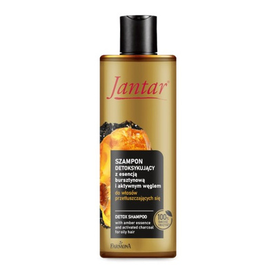 Jantar Detoxifying Shampoo with Amber Essence and Charcoal for Oily Hair 300ml