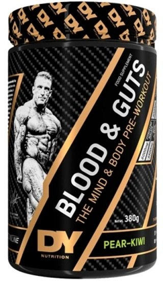 Dorian Yates Blood and Guts Pre-Workout for Energy and Focus Pear Kiwi 380g