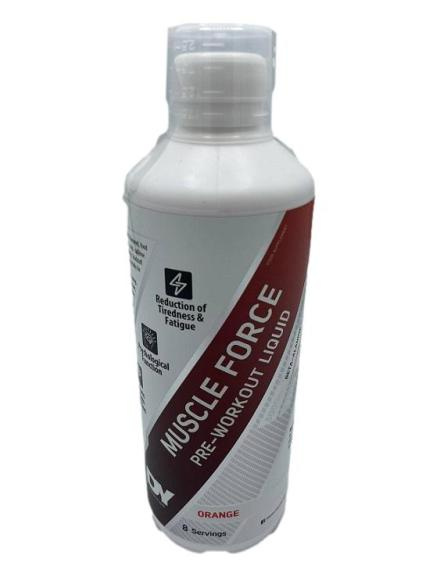 Dorian Yates Muscle Force Liquid Pre-Workout Orange 500ml