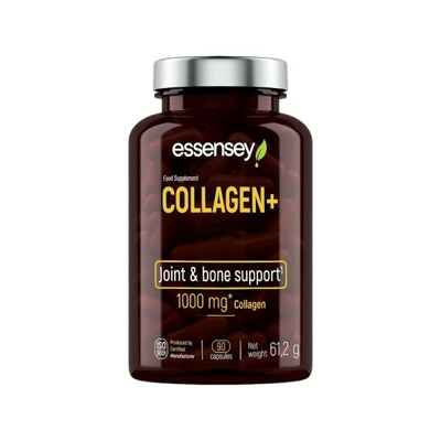Essensey Collagen+ Hydrolyzed Collagen with Vitamin C For Joints Bones and Skin 90 Capsules