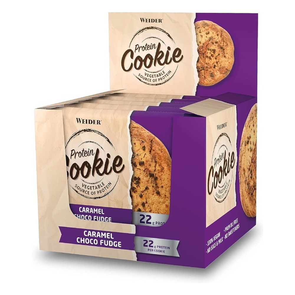 Weider Protein Cookie, Caramel Choco Fudge - 12 x 90g