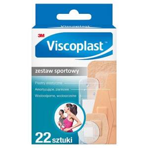 Viscoplast Sports Set Plasters 3 Sizes 22 Pieces