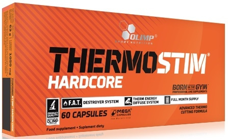 Olimp Nutrition Thermo Stim Hardcore a Thermogenic Fat Burner for Athletes and Weight Control 60 Caps