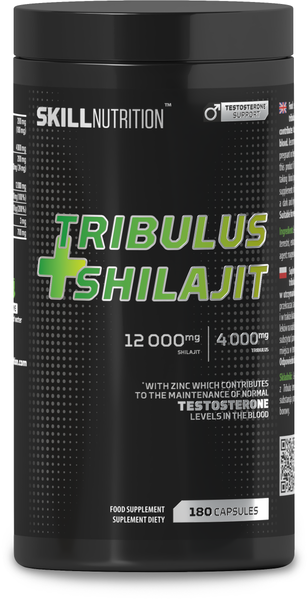 Skill Nutrition Tribulus and Shilajit 180 vegan caps