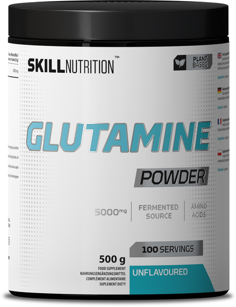 Skill Nutrition Glutamine Powder Pure L Glutamine Unflavoured 500g