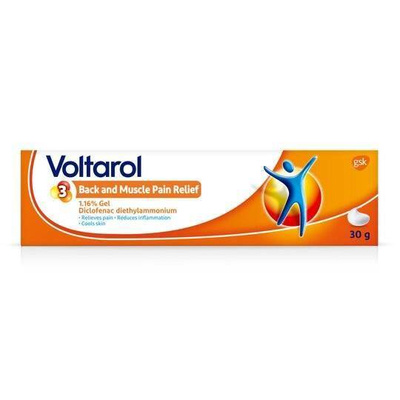 Voltarol Back and Muscle Pain Relief Reducing Inflammation 1.16% Gel 30g