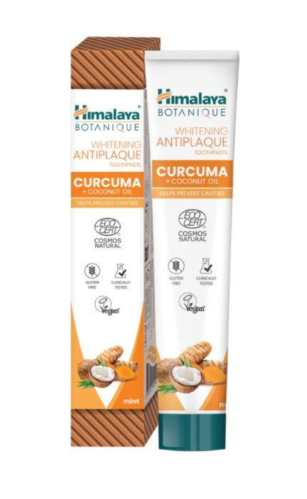 Himalaya Whitening Antiplaque Toothpaste with Curcuma and Coconut Oil Mint 75ml