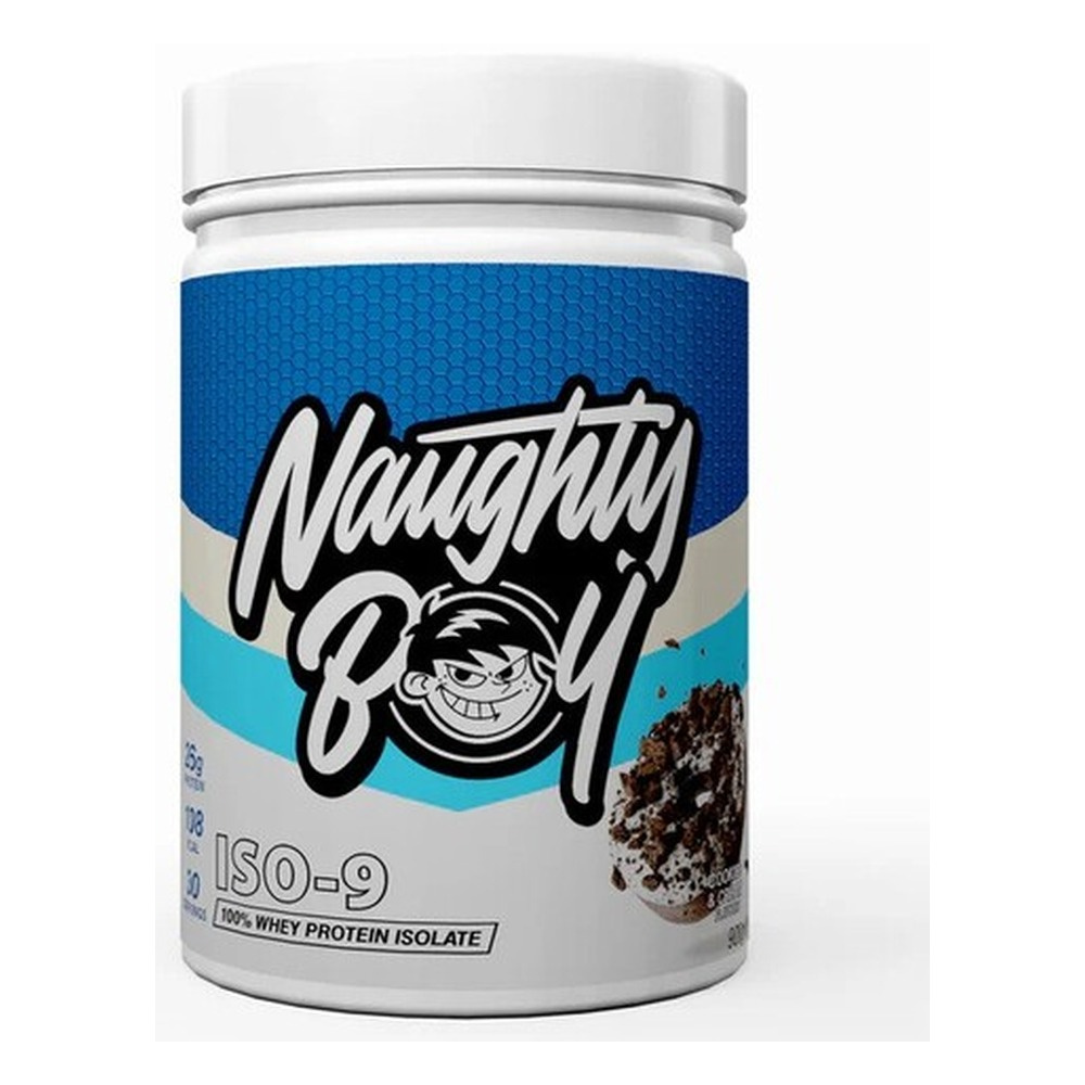 Naughty Boy Iso-9 Cookies and Cream Whey Protein Isolate for Muscle Support 900g