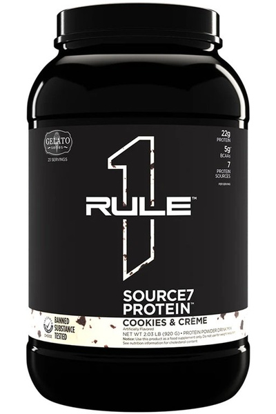 Rule One Source7 Protein, Cookies & Creme Gelato - 920g