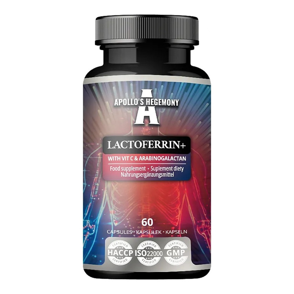 Apollo's Hegemony Lactoferrin+ with Vit C & Arabinogalactan 60 Capsules