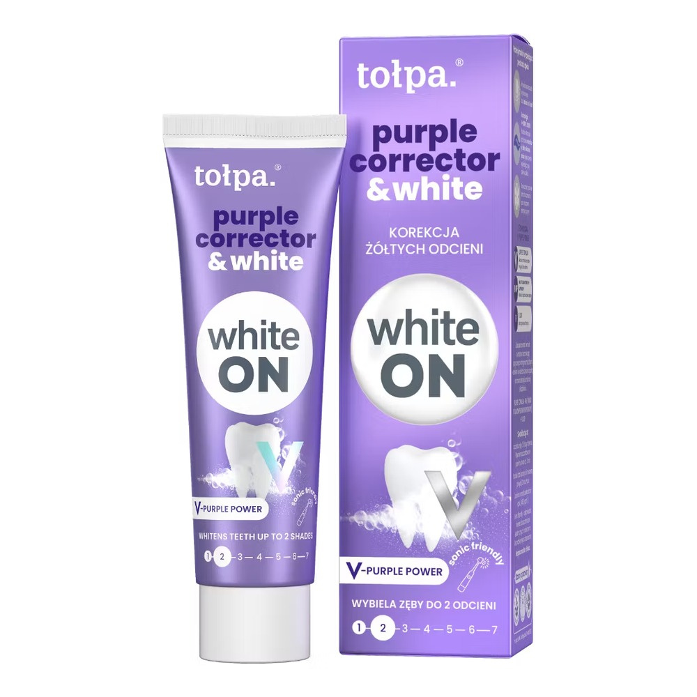 Tołpa ON White PURPLE CORRECTOR & WHITE toothpaste 75ml