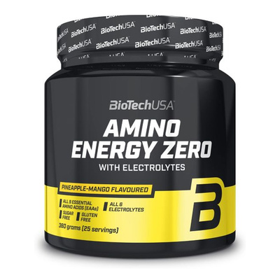 BioTechUSA Amino Energy Zero with Electrolytes Amino Acids with Caffeine For Energy and Hydration 360g