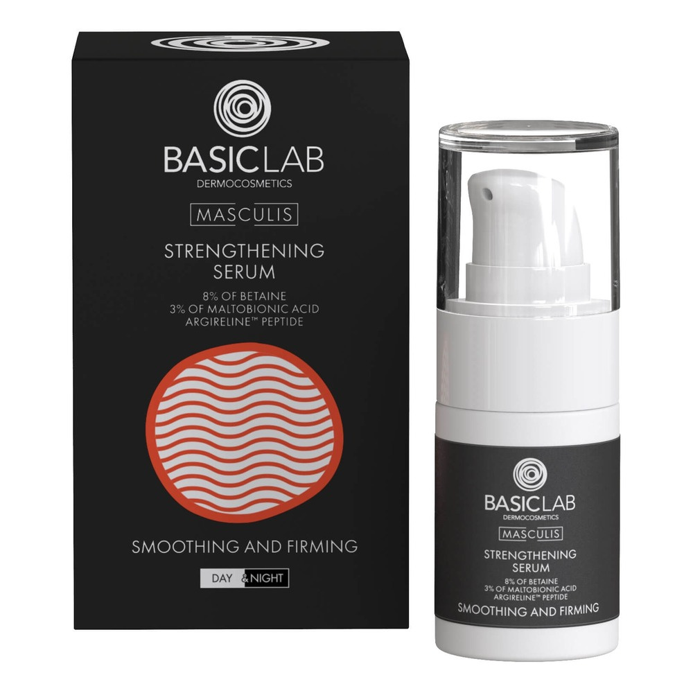 BasicLab Masculis Strengthening Face Serum with Argireline 15 ml