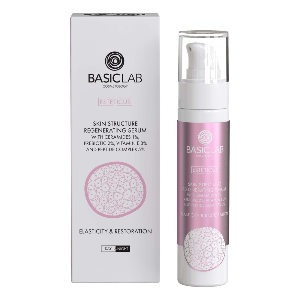 BasicLab Regenerating Serum with Ceramides and Peptides 50ml