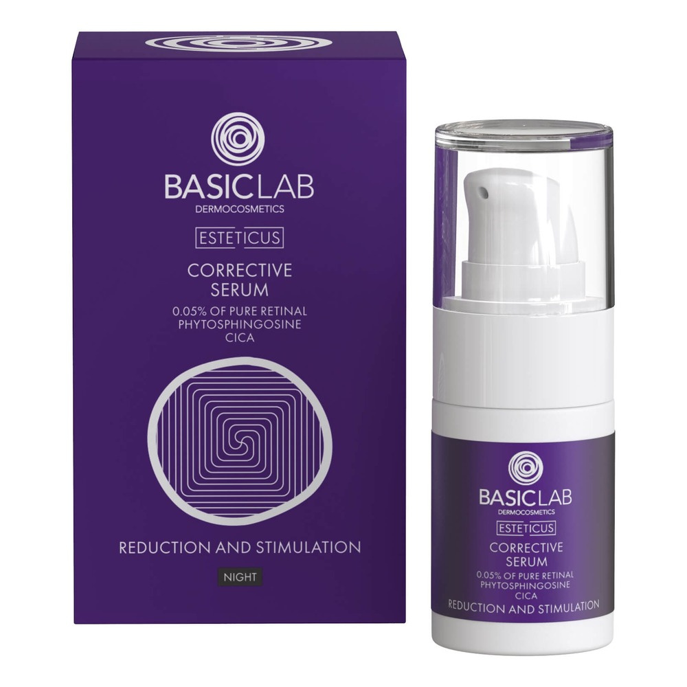 BasicLab Esteticus Corrective Retinal Serum 0.05% with Cica 15ml