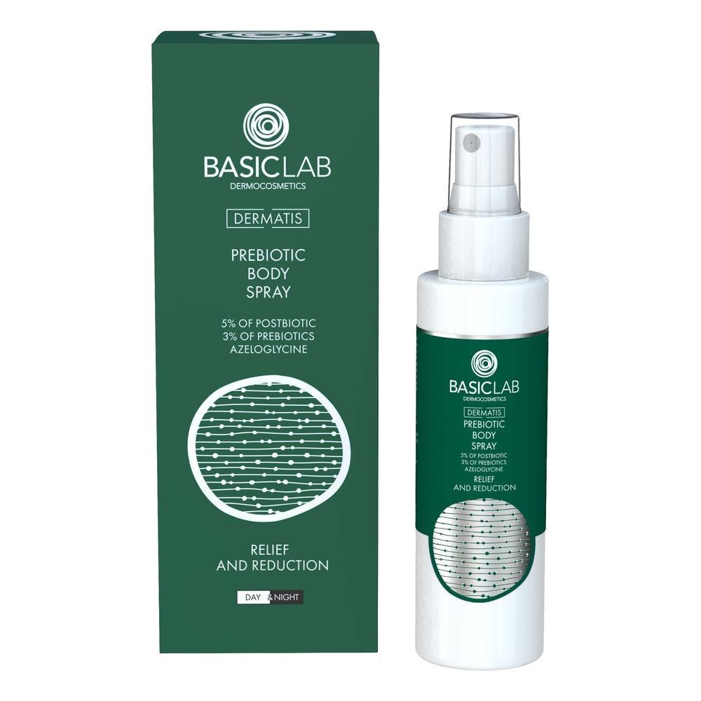 BasicLab Dermatis Prebiotic Body Spray for Acne-Prone Skin 100ml