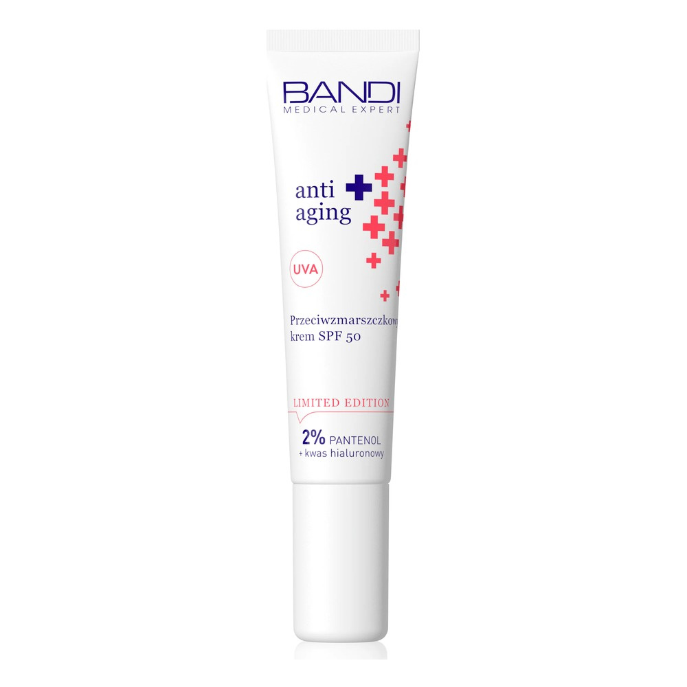 Bandi Anti Aging Limited Edition Anti-Wrinkle Cream SPF 50 2% Panthenol and Hyaluronic Acid 14ml