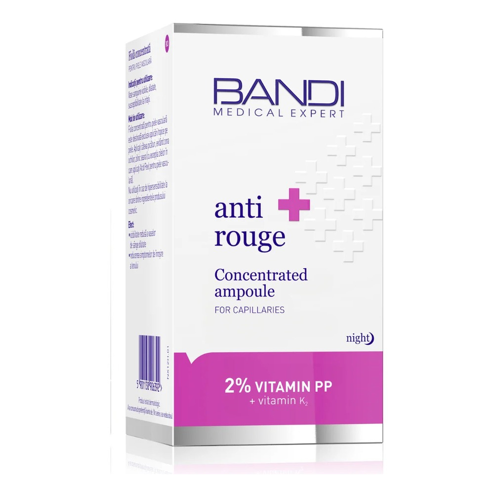 Bandi Medical Anti Rouge Concentrated Ampoule for Capillaries 2% Vitamin PP 30ml
