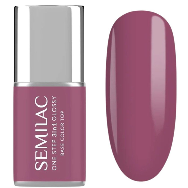 Semilac One Step 3in1 Hybrid Gel Polish S205 Purple Beige 7ml