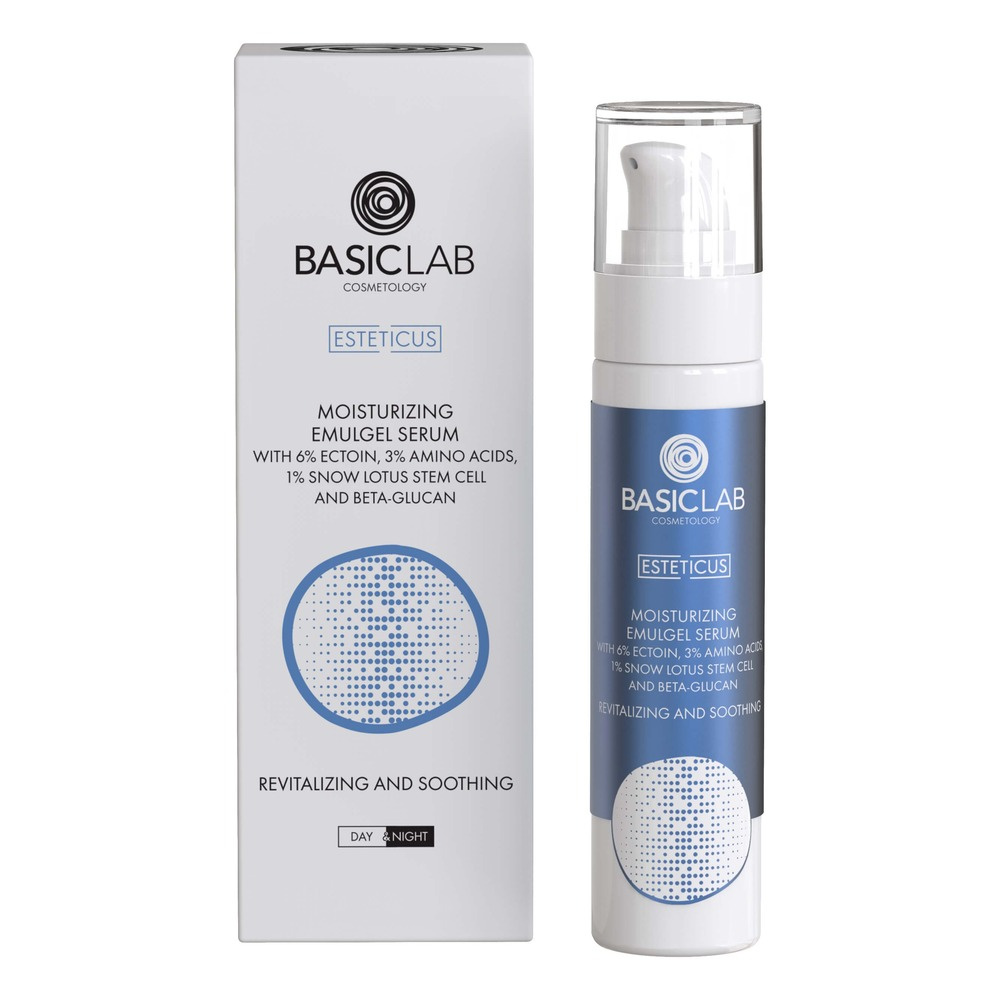 BasicLab Esteticus Moisturizing Emu-Gel Serum with Ectoin 50ml
