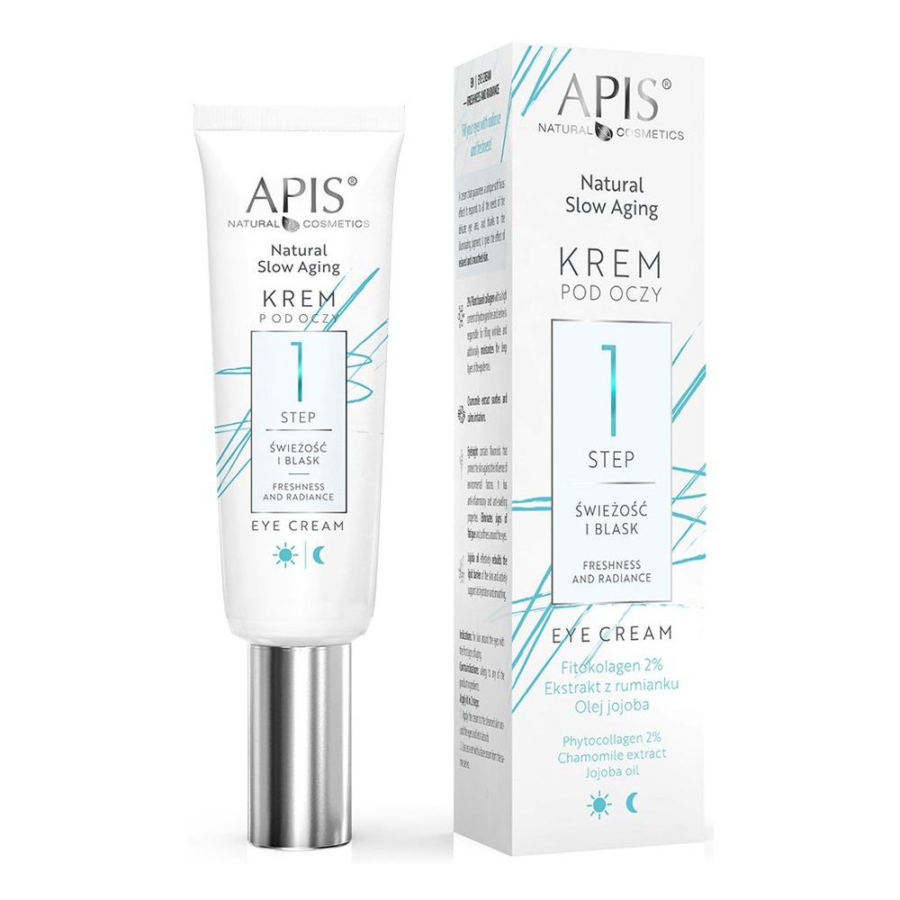 Apis Natural Slow Aging Step 1 Eye Cream Freshness and Glow 15ml