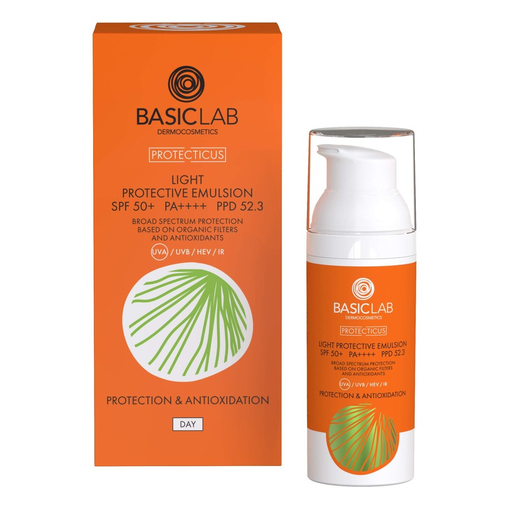Basiclab Protecticus Light Protective Emulsion SPF 50+ Prevention and Antioxidation 50ml