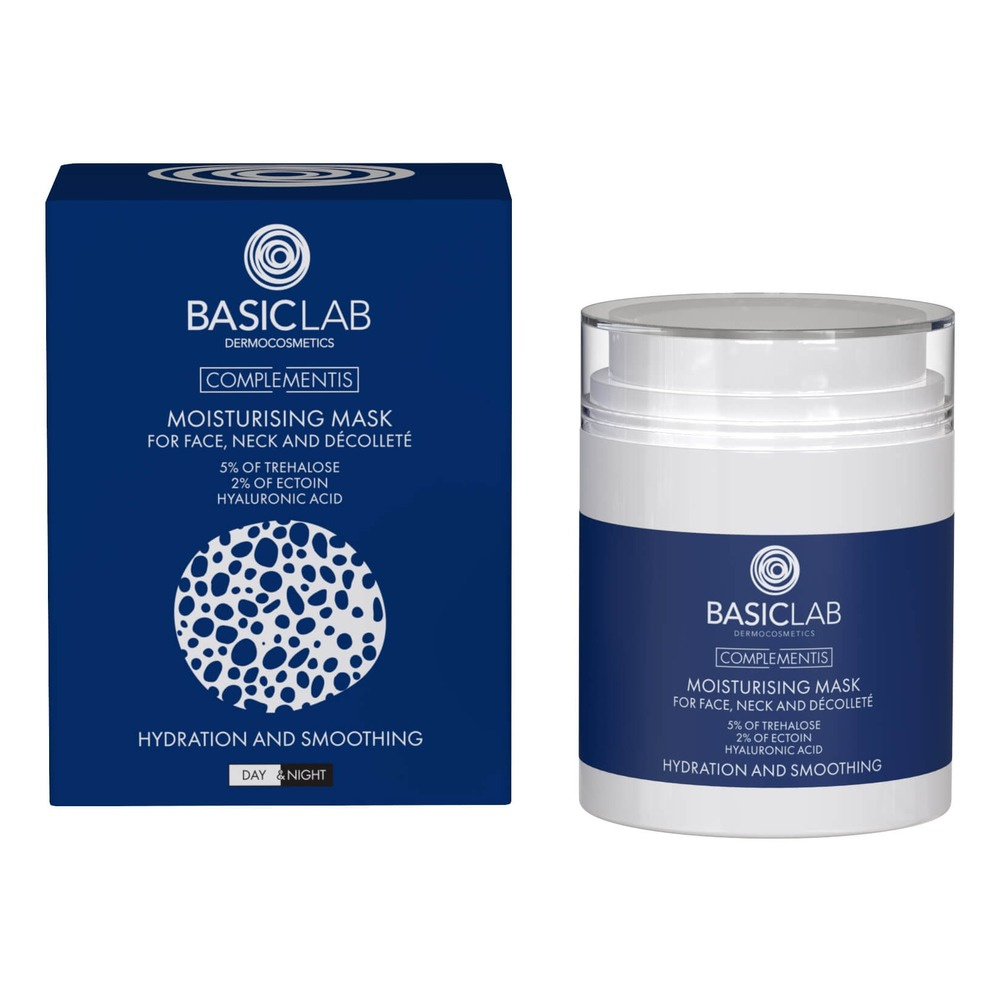 BasicLab Complementis Moisturising Mask for Face Neck and Decollete 50ml