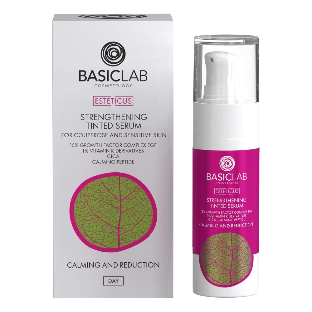 BasicLab Strengthening Tinted Serum For Couperose And Sensitive Skin 30ml