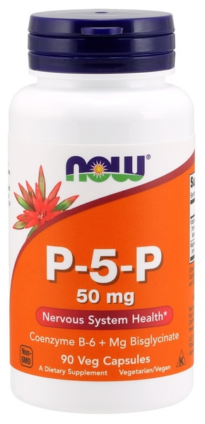 NOW Foods P-5-P 50 mg Active Form of Vitamin B6 90 Capsules