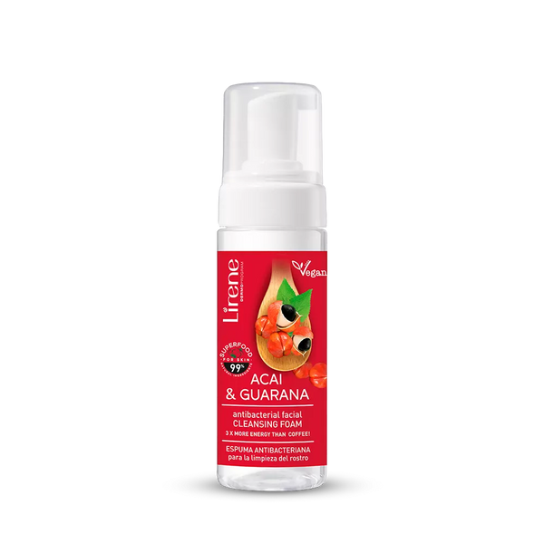 Lirene Acai and Guarana Natural Energizing Facial Cleansing Foam 150ml