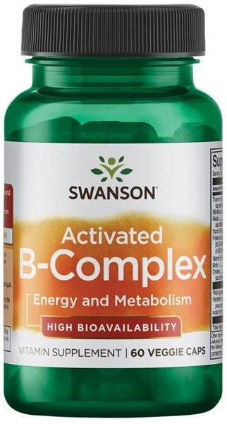 Swanson Activated B-Complex for Energy and Nervous System 60 Capsules