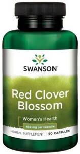 Swanson Red Clover Blossom 430mg, Menopause Support, 90 Capsules