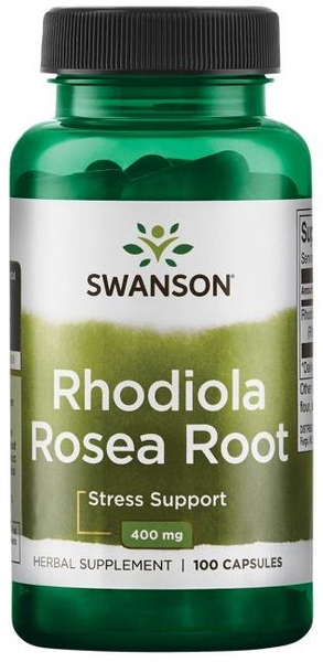 Swanson Rhodiola Rosea 400mg for Stress & Energy Support 100 Capsules