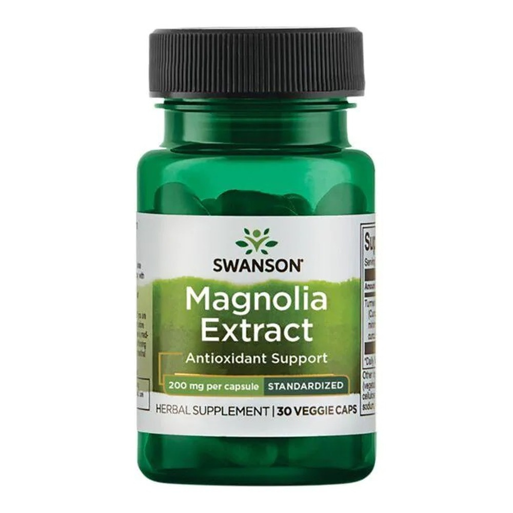 Swanson Magnolia Extract 200mg for Stress and Relaxation 30 Vcaps