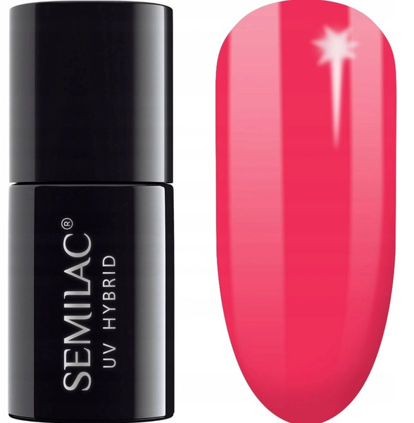 Semilac Garden Party Hybrid Gel Polish 571 Neon Strawberry 7ml