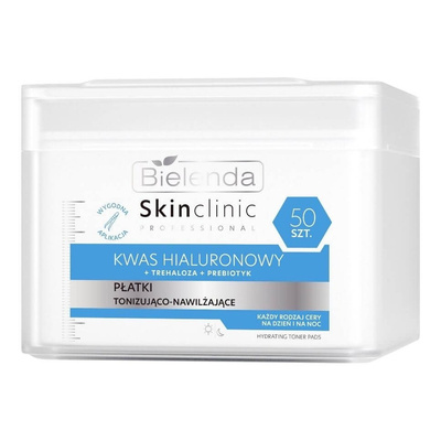 Bielenda Skin Clinic Professional Hyaluronic Acid Toning and Moisturising Pads 50pcs