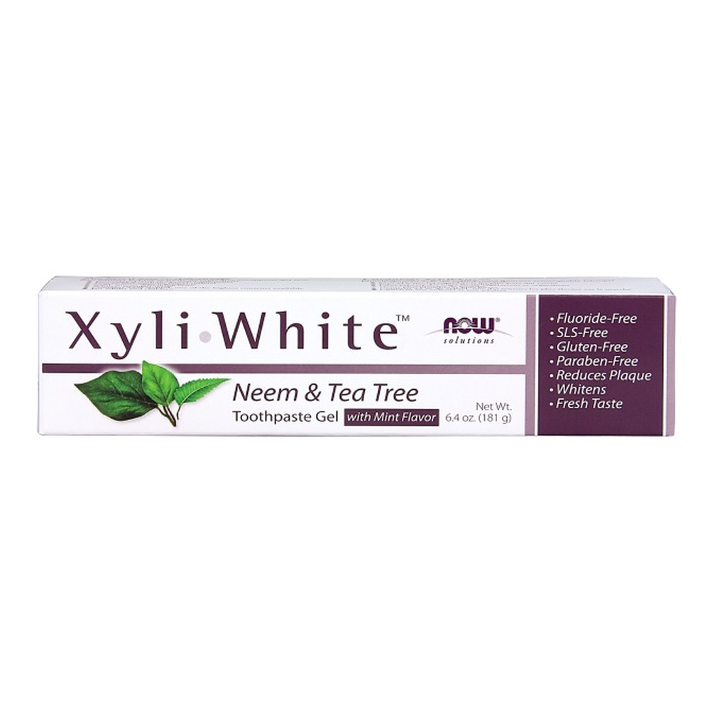 Now Foods XyliWhite Neem & Tea Tree Toothpaste Gel 181g