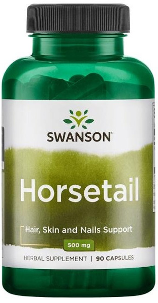 Swanson Horsetail 500mg for Hair Skin and Nails 90 Capsules