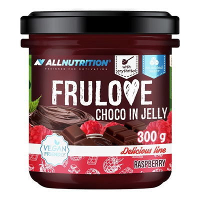 Allnutrition Frulove Choco In Jelly Raspberry Fruit in Chocolate Gel 300g