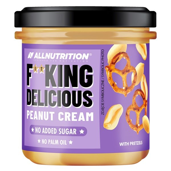 Allnutrition Fitking Delicious Peanut Cream with Pretzels High Protein 350g