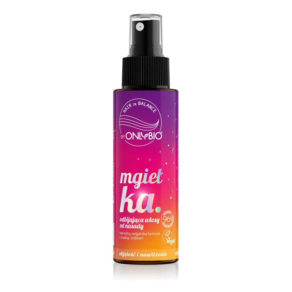 OnlyBio Hair In Balance Natural Vegan Hair Reflecting Mist from Base with Raspberry and Ginger 100ml